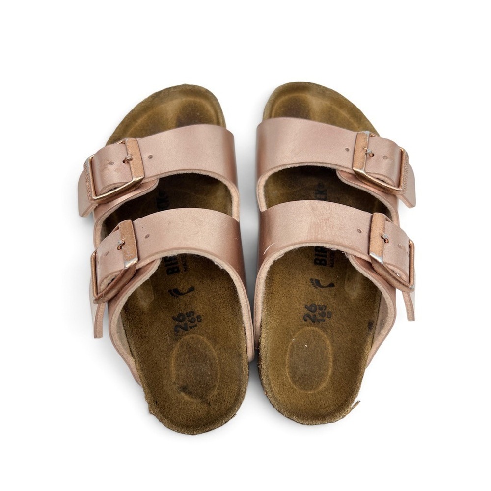 Birkenstock Arizona Sandals Rose Gold Slip On Kids Sz 26 Toddler Sz. 8